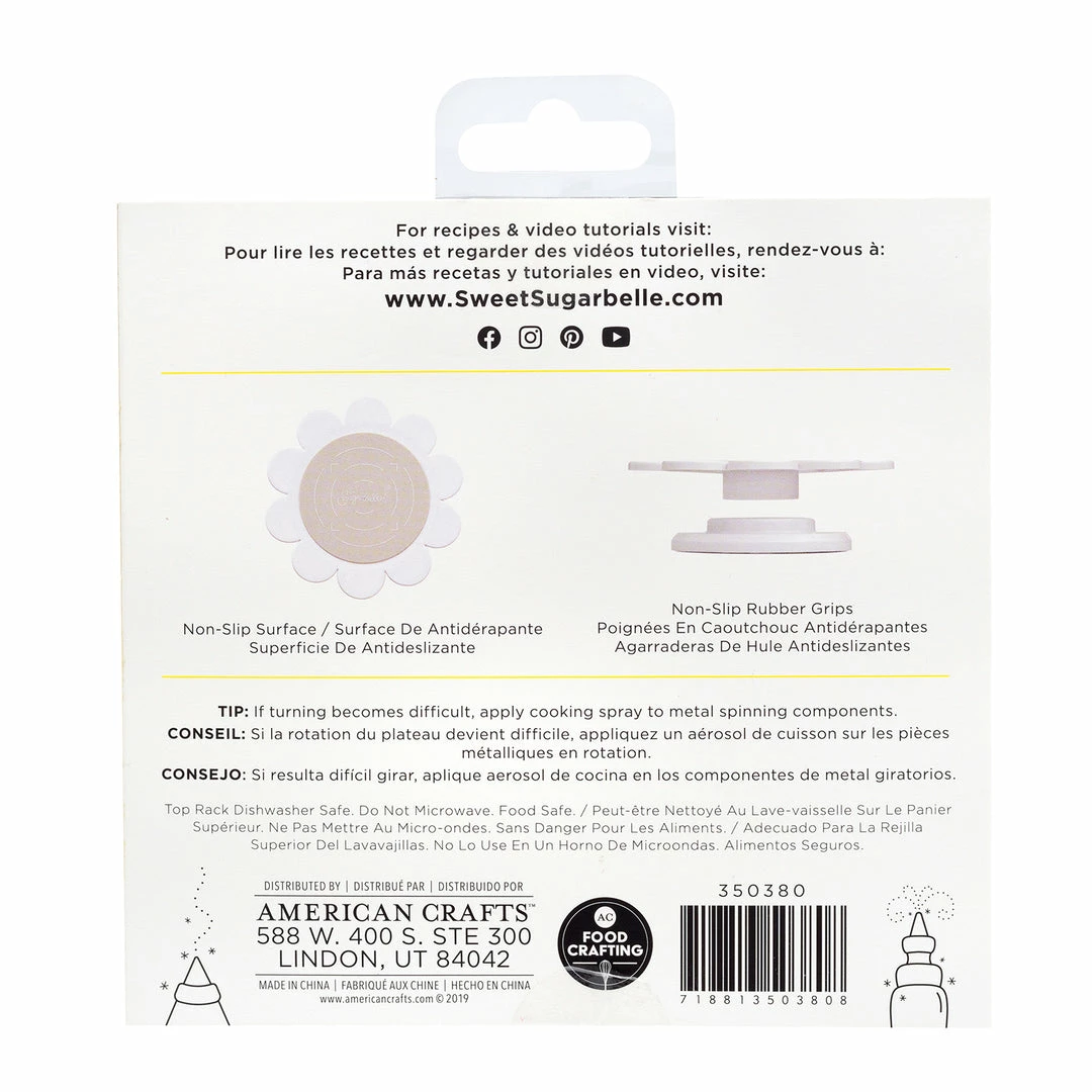 American Crafts Supplies Sweet Spinner Cookie Turntable 4 American Crafts Supplies Sweet Spinner Cookie Turntable