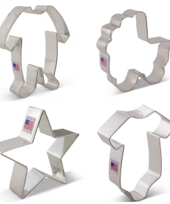 Ann Clark Cutters Twinkle, Twinkle Little Star Baby Shower Cookie Cutter Set