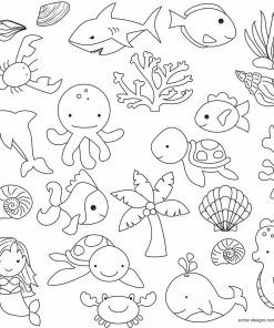 Sweet Elite Under The Sea Pattern Sheets For Royal Icing Transfers Supplies