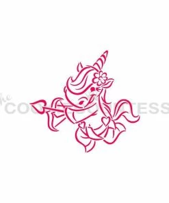 Cookie Countess Cupid Unicorn PYO Stencil Stencils