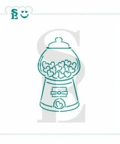 Stencil Expression Valentine's Gumball Machine PYO SE Stencil