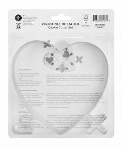 R&M International Valentine Tic Tac Toe 3pc JUMBO XL Cookie Cutter Set Cutters