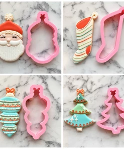 Flour Box Bakery Vintage Christmas Cookie Cutter Set Cutters