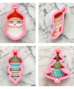 Flour Box Bakery Vintage Christmas Cookie Cutter Set Cutters