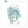 Stencil Expressions Watering Can Floral PYO SE Stencil 2 Stencil Expressions Watering Can Floral PYO SE Stencil