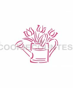 Cookie Countess Watering Can Tulip PYO Stencil Stencils