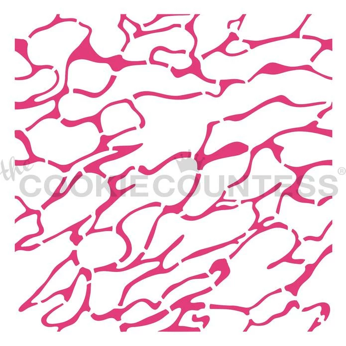 Cookie Countess Stencils Water Pattern Stencil 3 Cookie Countess Stencils Water Pattern Stencil