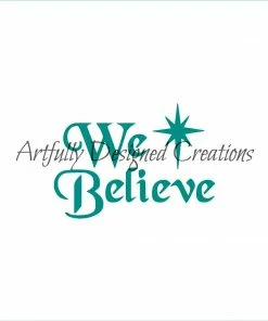 Bee Baked Art We Believe ADC Stencil Stencils