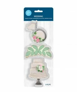R&M International Cutters Wedding 3pc Cookie Cutter Set