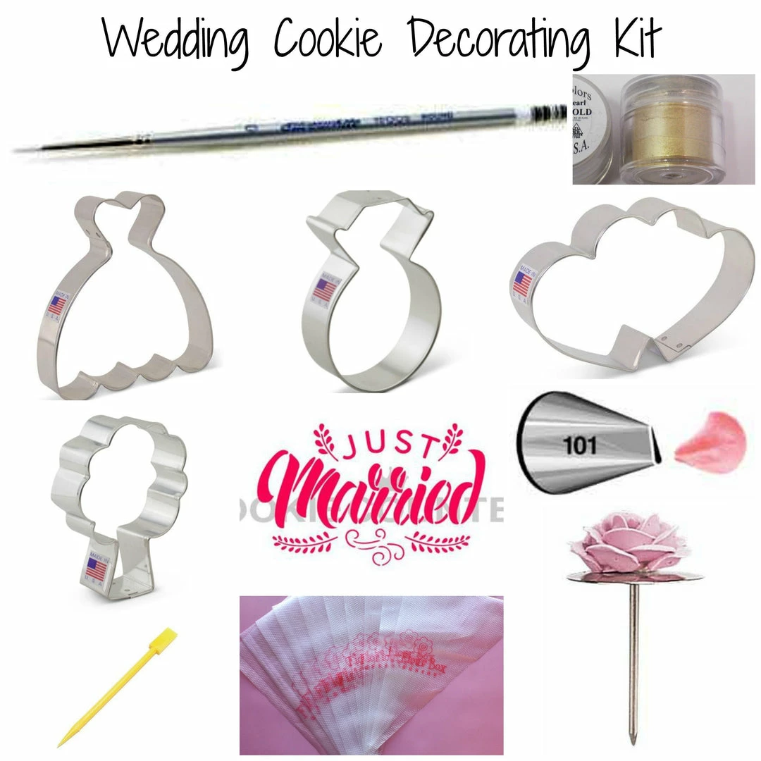 The Flour Box Wedding Cookie Decorating KIT 5 The Flour Box Wedding Cookie Decorating KIT