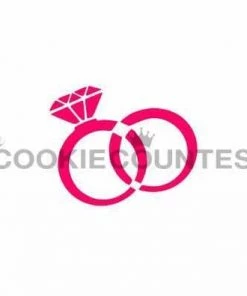 Cookie Countess Wedding Rings Stencil Stencils