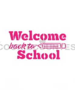 Cookie Countess Welcome Back To School Stencil By The Flour Box Stencils