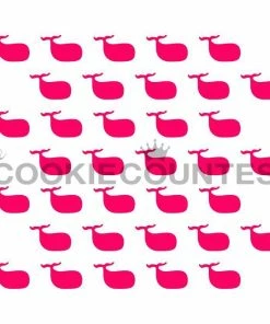 Cookie Countess Little Whales Stencil Stencils