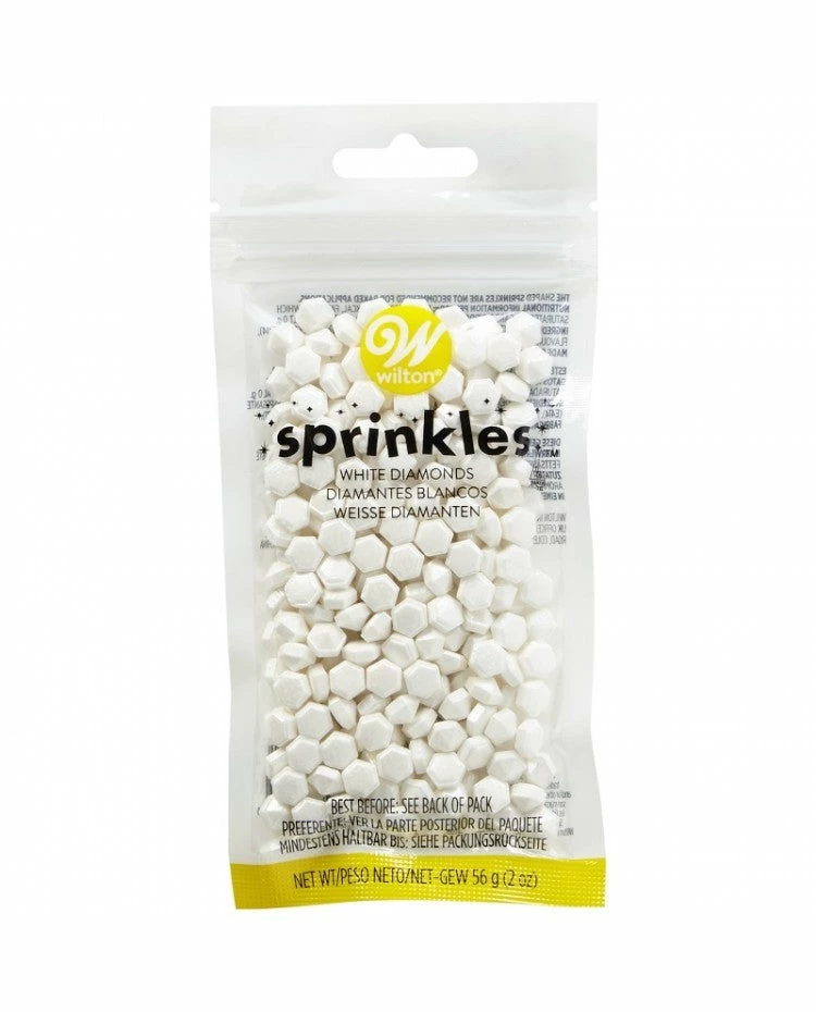 Wilton Supplies White Diamonds SMALL Sprinkle Pouch 3 Wilton Supplies White Diamonds SMALL Sprinkle Pouch