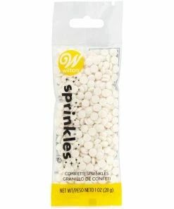 Wilton Supplies White Confetti SMALL Sprinkle Pouch