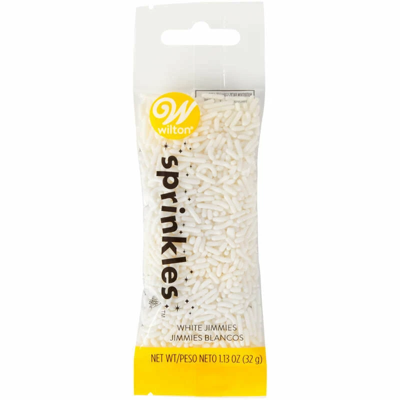 Wilton White Jimmies SMALL Sprinkle Pouch Supplies 3 Wilton White Jimmies SMALL Sprinkle Pouch Supplies