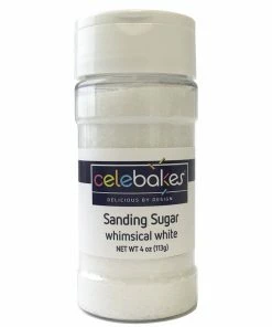 Ck Products Whimsical White Sanding Sugar SMALL Sprinkle Jar
