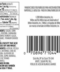Wilton White Sugar Pearl Sprinkles Supplies 7 Wilton White Sugar Pearl Sprinkles Supplies