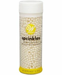Wilton White Sugar Pearl Sprinkles Supplies