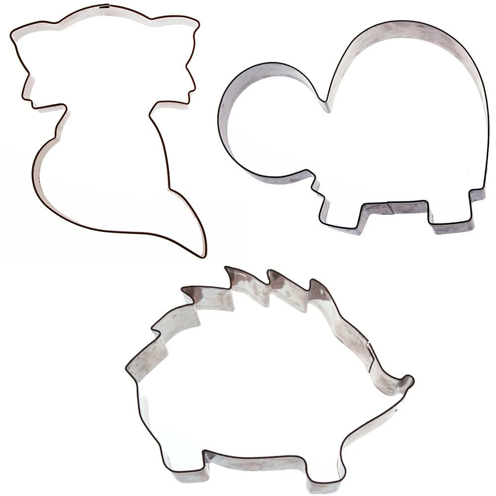 Woodland Animals Cookie Cutter Set By Sweet Elite Cutters 3 Woodland Animals Cookie Cutter Set By Sweet Elite Cutters