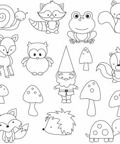 Sweet Elite Woodland Pattern Sheets For Royal Icing Transfers Supplies