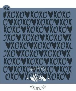 Killer Zebras Stencils XOXO KZ Stencil