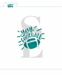 Stencil Expression Yay Football SE Stencil Stencils