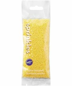 Wilton Supplies Yellow Nonpareils SMALL Sprinkle Pouch