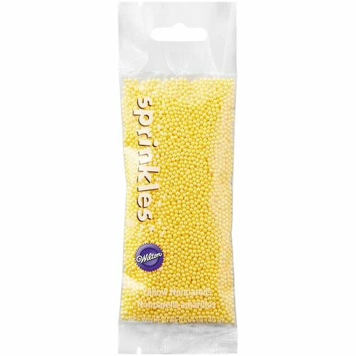 Wilton Supplies Yellow Nonpareils SMALL Sprinkle Pouch 3 Wilton Supplies Yellow Nonpareils SMALL Sprinkle Pouch