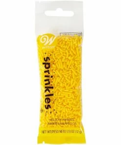 Wilton Yellow Jimmies SMALL Sprinkle Pouch Supplies